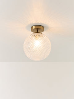 Small Glass Ceiling Lamp Lorna - Transparent