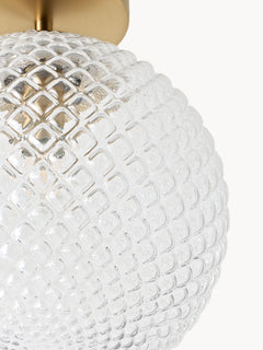 Small Glass Ceiling Lamp Lorna - Transparent