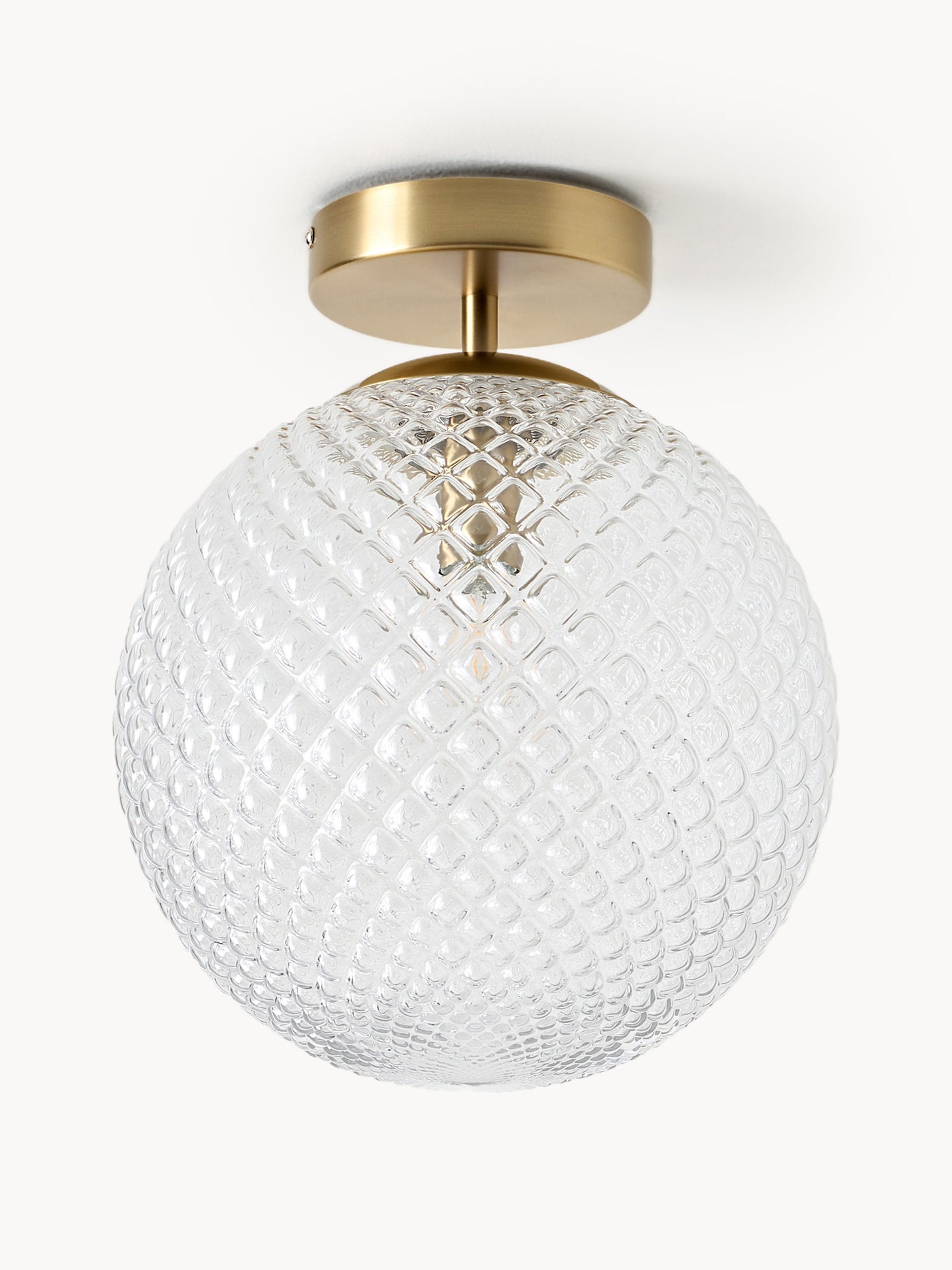 Small Glass Ceiling Lamp Lorna - Transparent