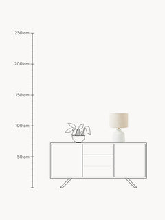 Handmade Table Lamp Ike with Concrete Base