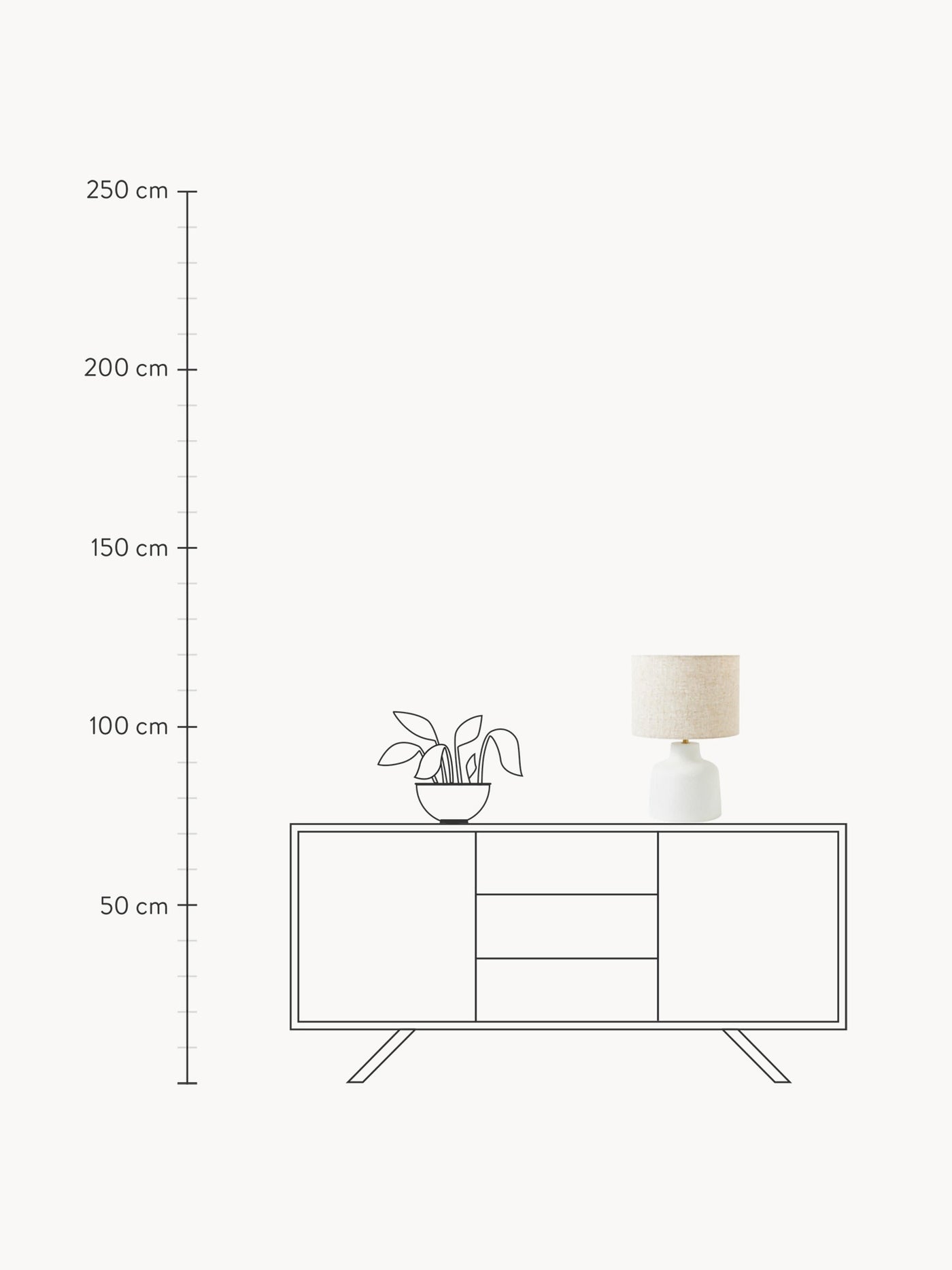 Handmade Table Lamp Ike with Concrete Base