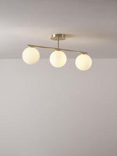 Opal Glass Ceiling Lamp Atlanta - White, Ø 15 cm (2)