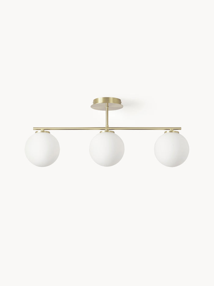Opal Glass Ceiling Lamp Atlanta - White, Ø 15 cm (2)