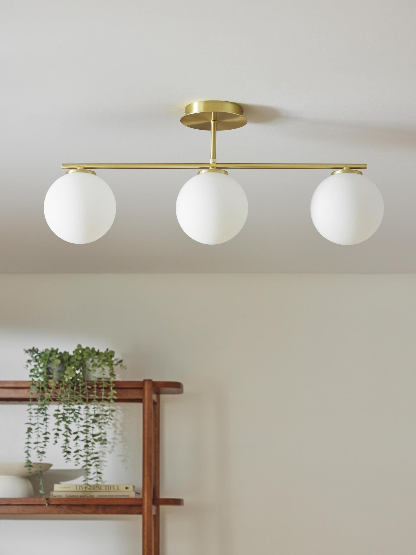 Opal Glass Ceiling Lamp Atlanta - White, Ø 15 cm (2)