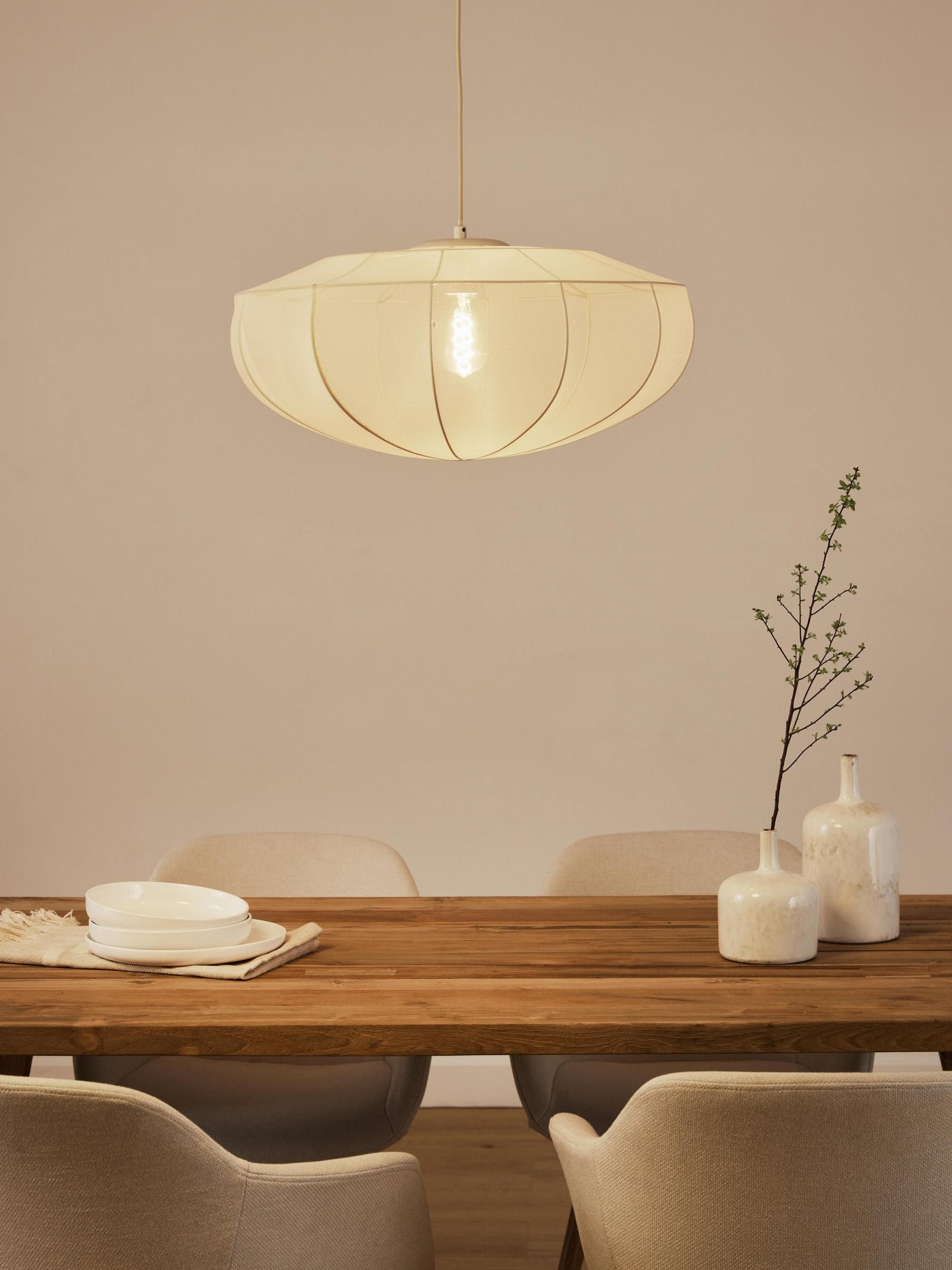 Mesh Pendant Light Beau - Light Beige