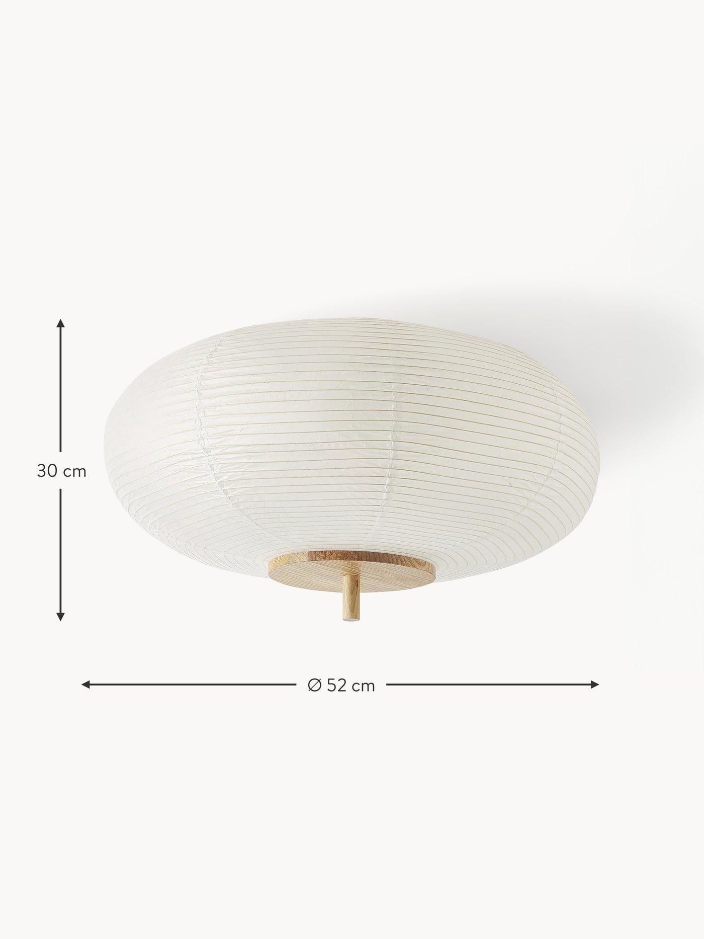 Rice Paper Design Ceiling Lamp Misaki