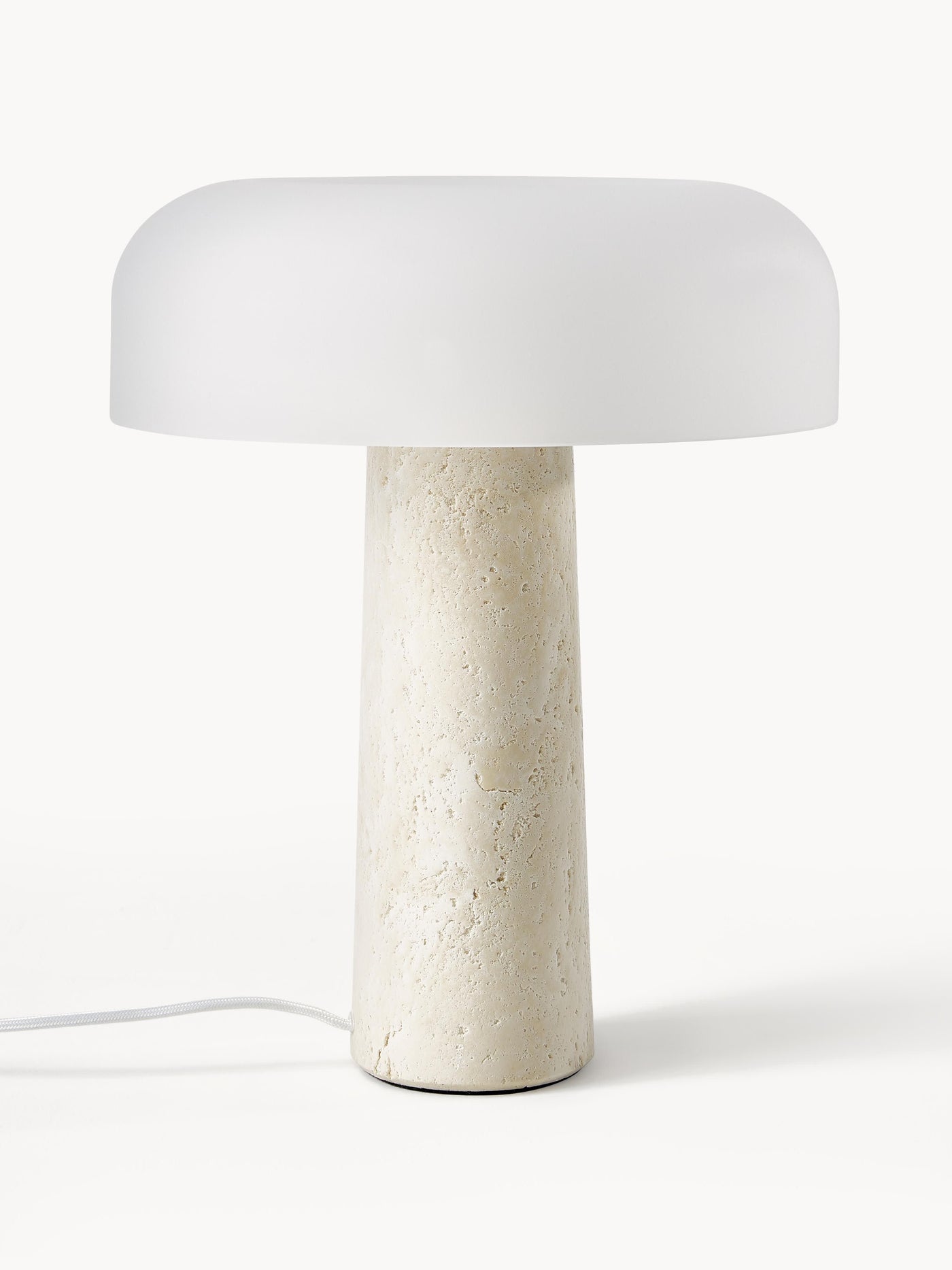 Table Lamp Carla with Travertine Base