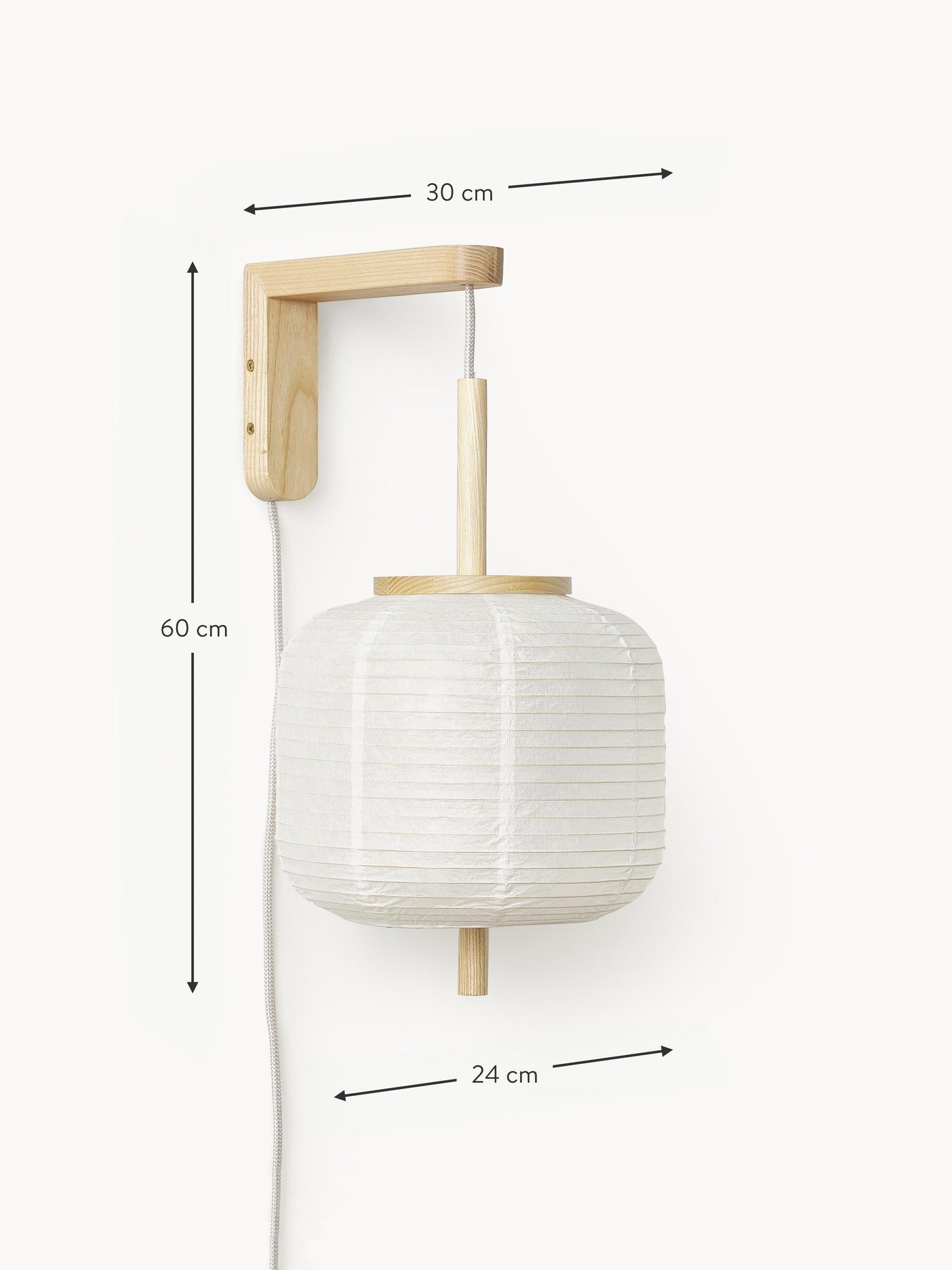 Rice Paper Design Wall Lamp Misaki