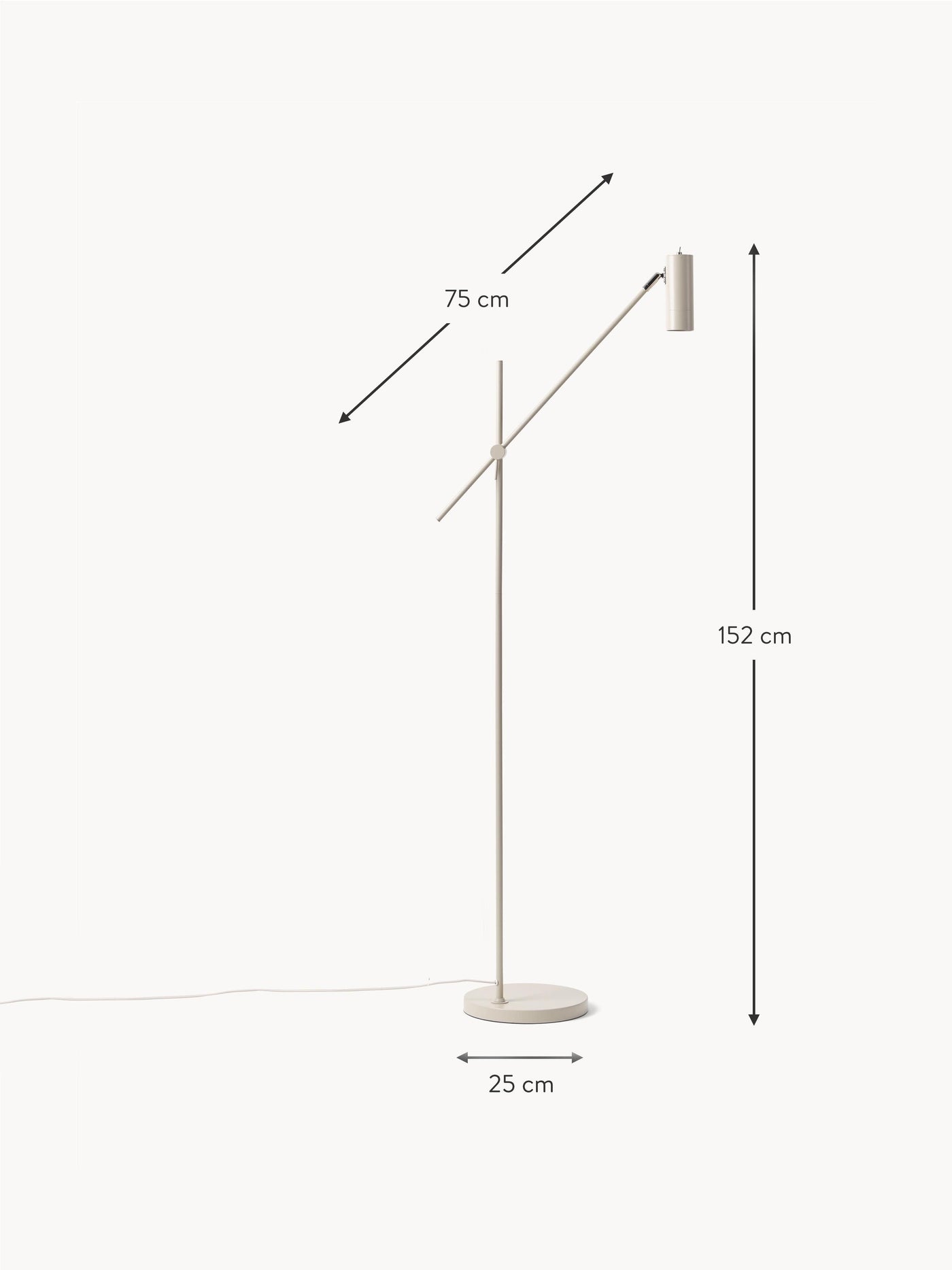 Reading Lamp Cassandra - Matte Beige