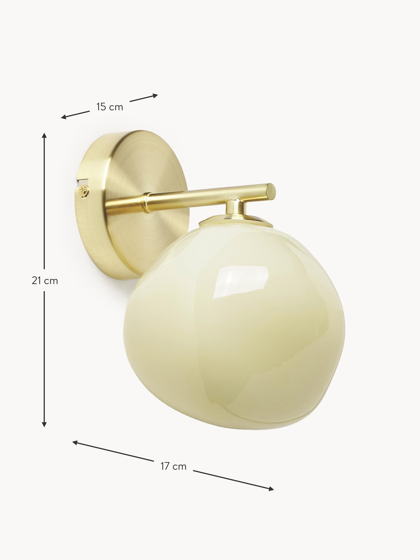 Opal Glass Wall Lamp Josie