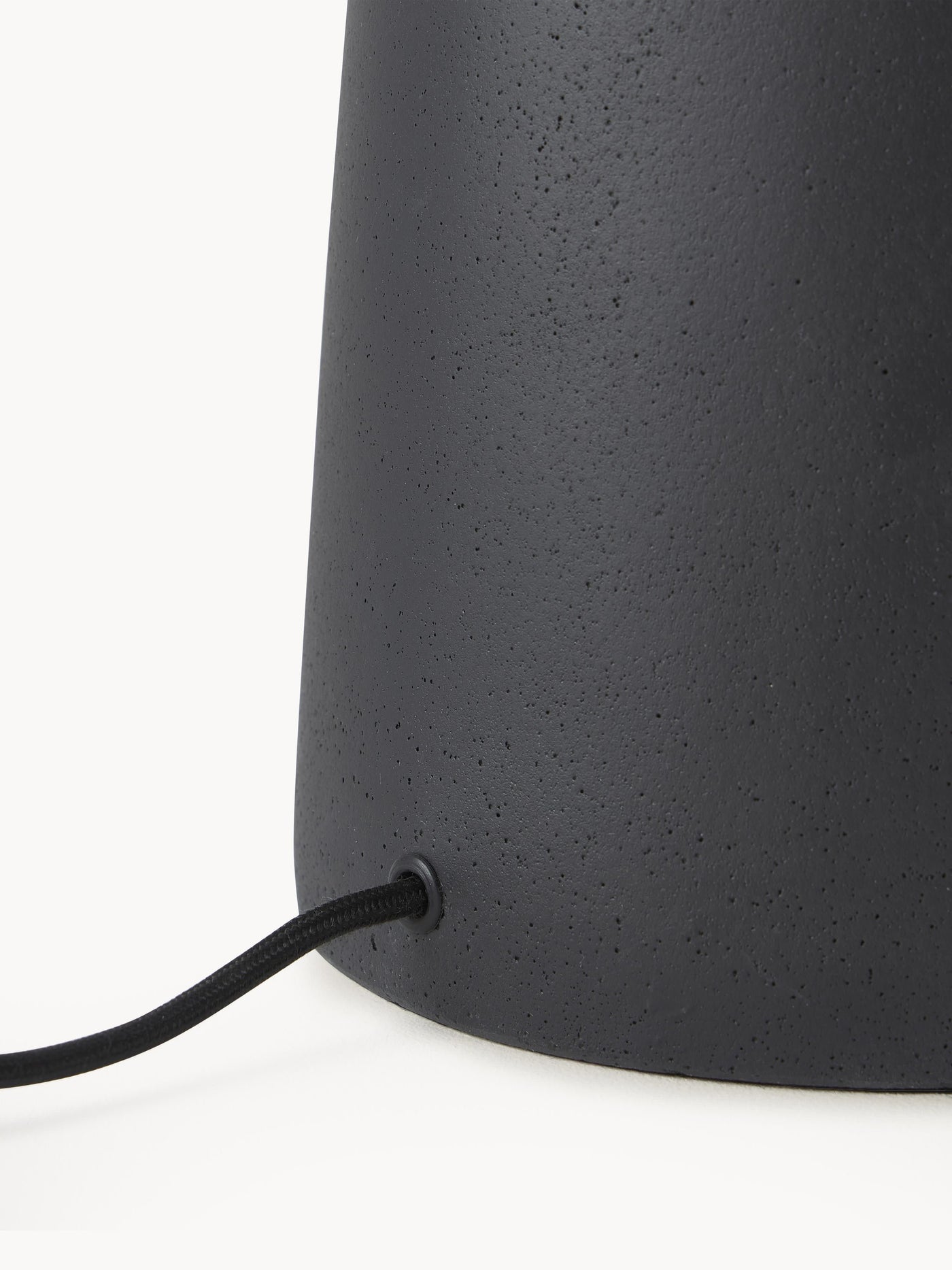 Floor Lamp Kaya with Concrete Base - Cream White