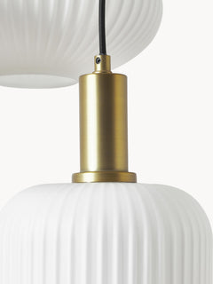 Opal Glass Cluster Pendant Light Candela - White