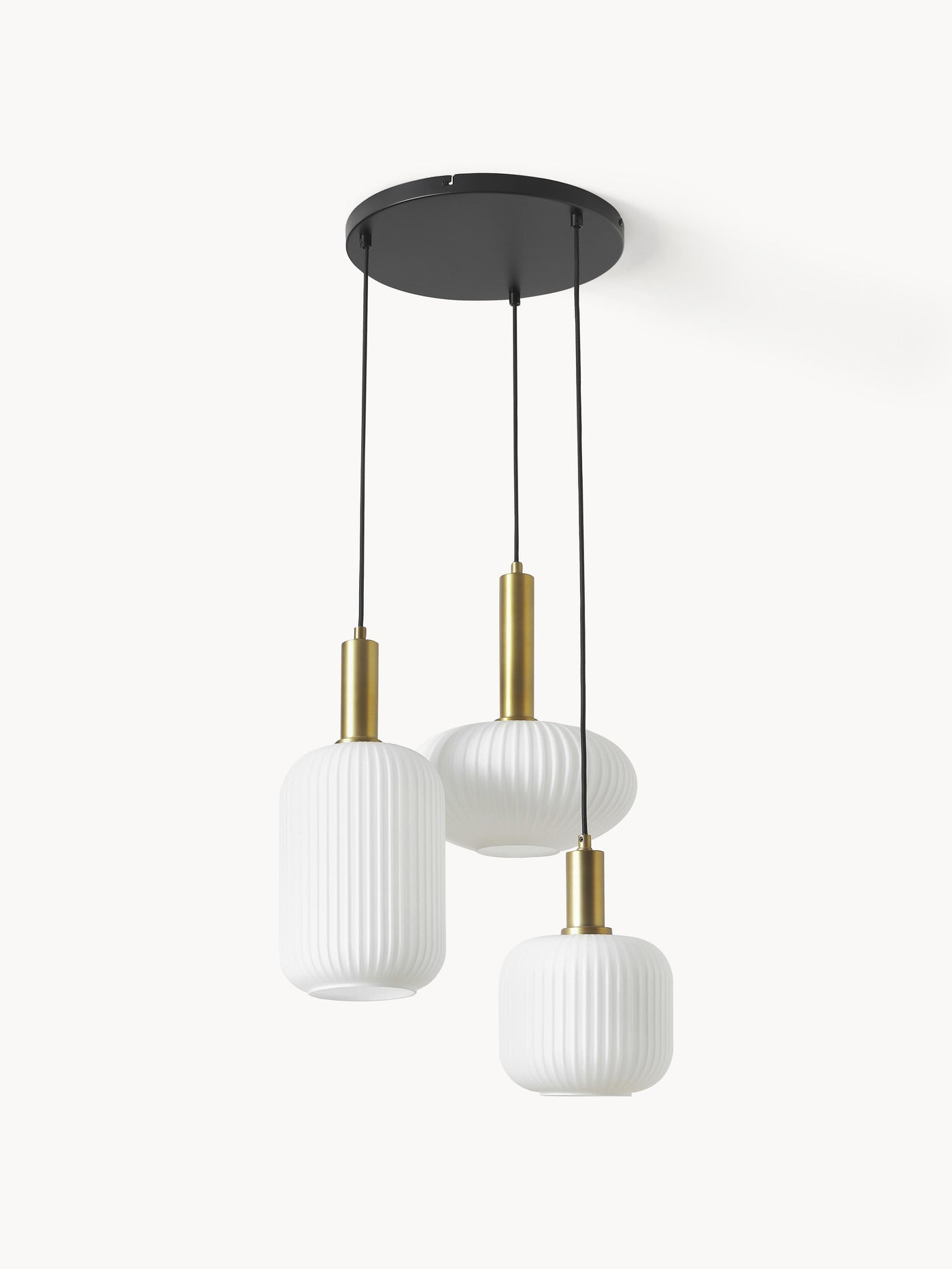 Opal Glass Cluster Pendant Light Candela - White