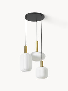 Opal Glass Cluster Pendant Light Candela - White
