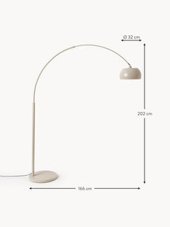 Large Arc Lamp Bowie - Beige