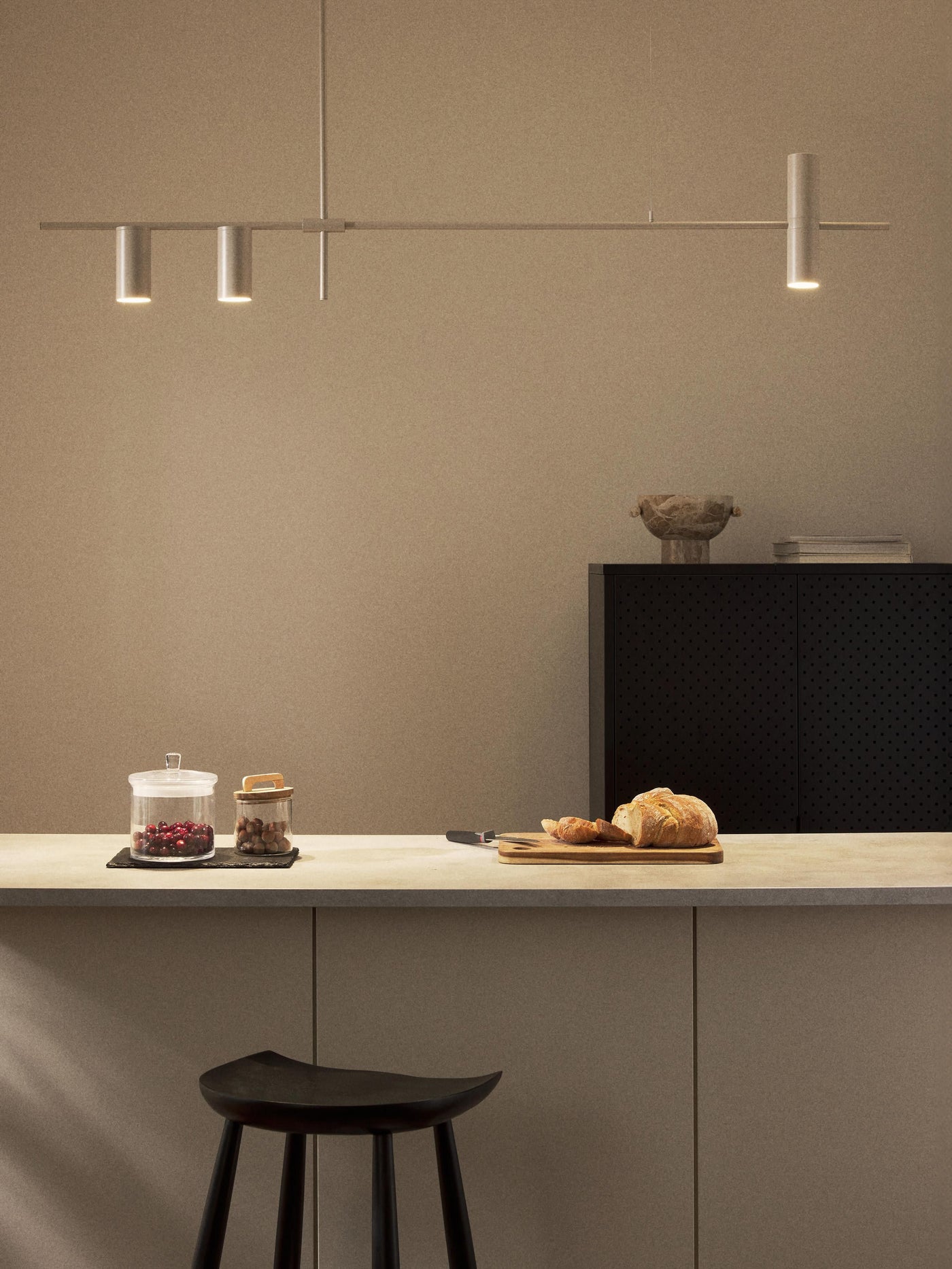 Large Pendant Light Cassandra - Matt Beige