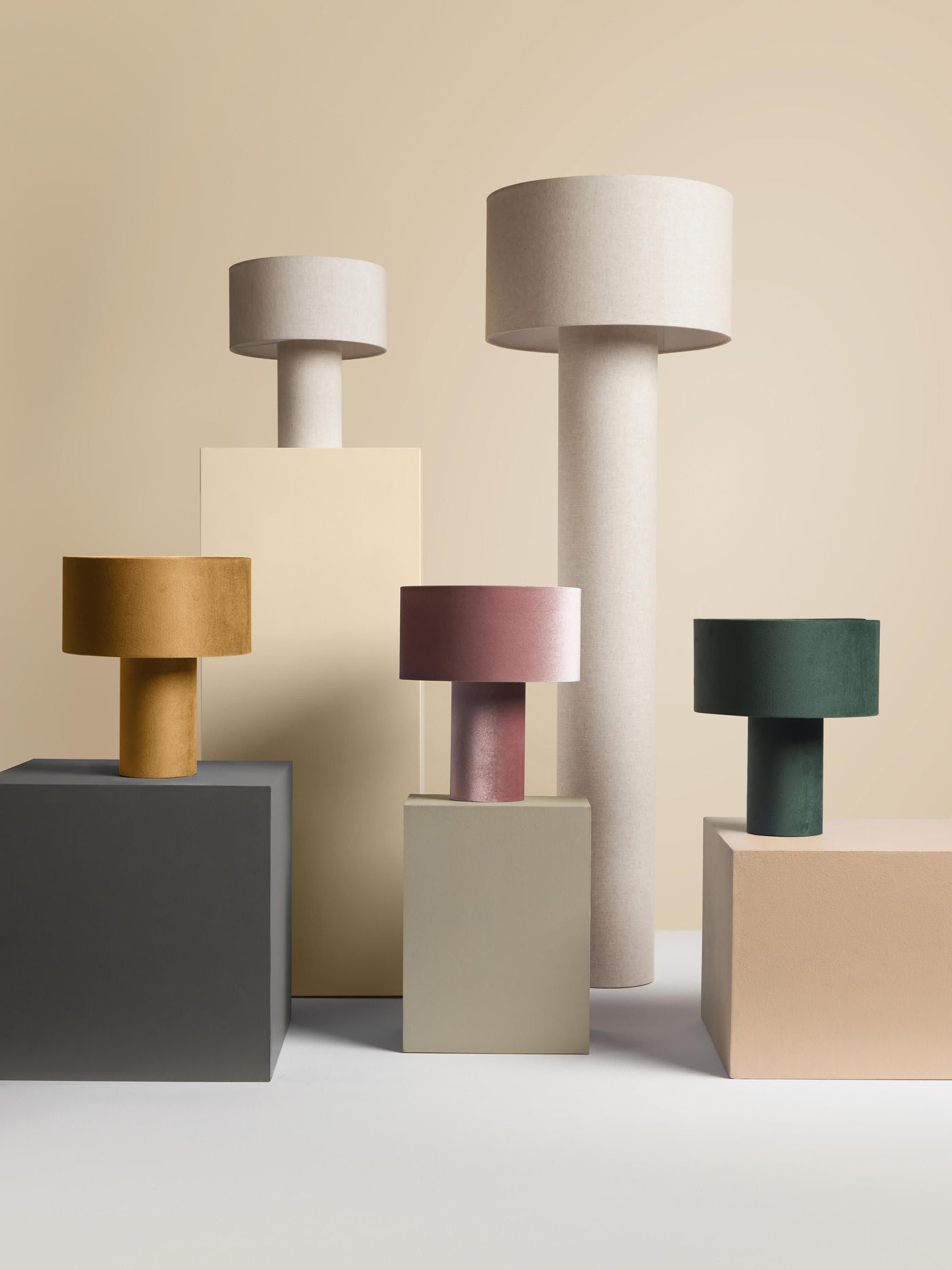 Linen Floor Lamp Ron