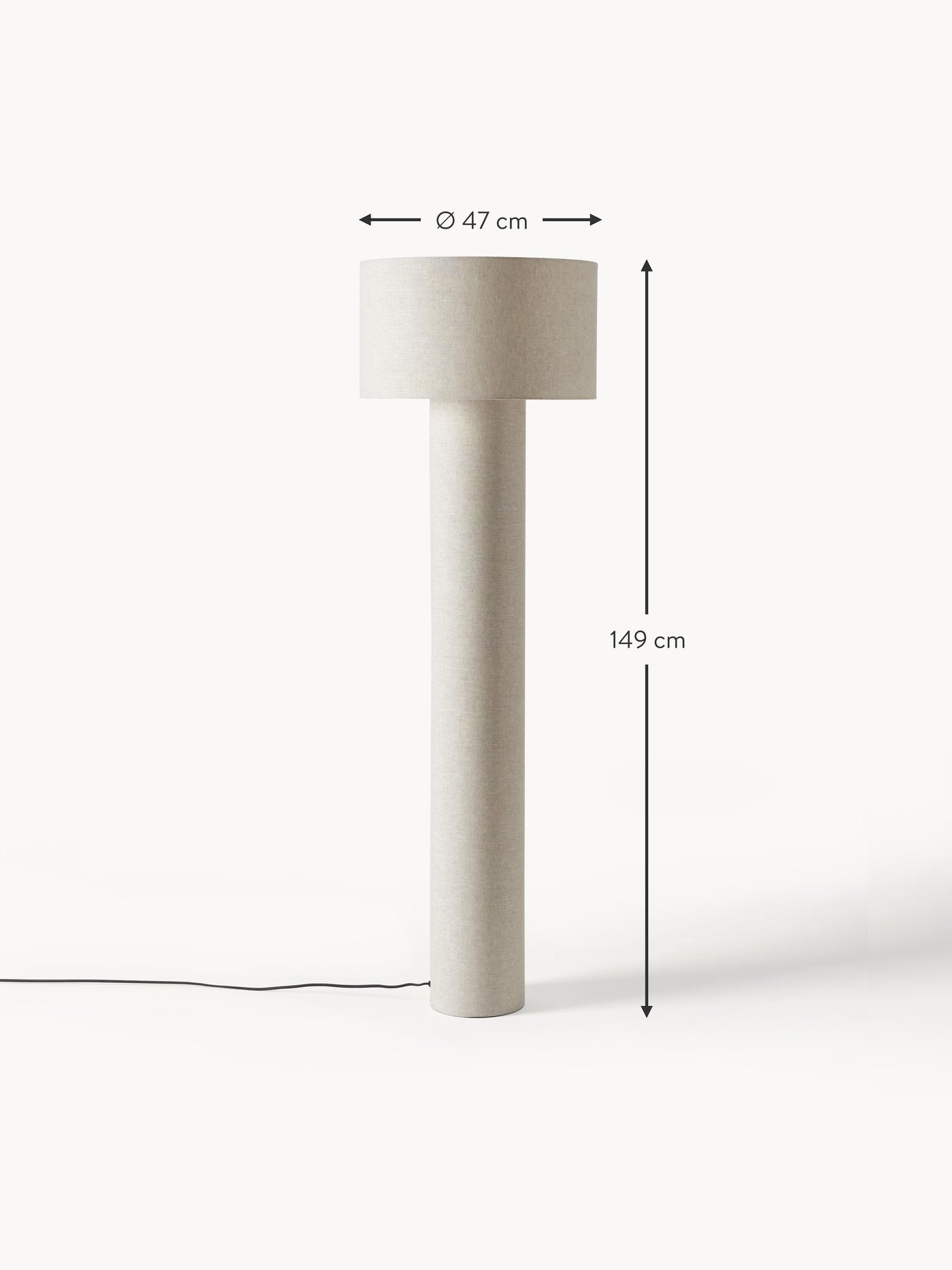 Linen Floor Lamp Ron