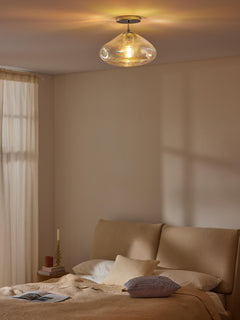 Iridescent Glass Ceiling Lamp Amora