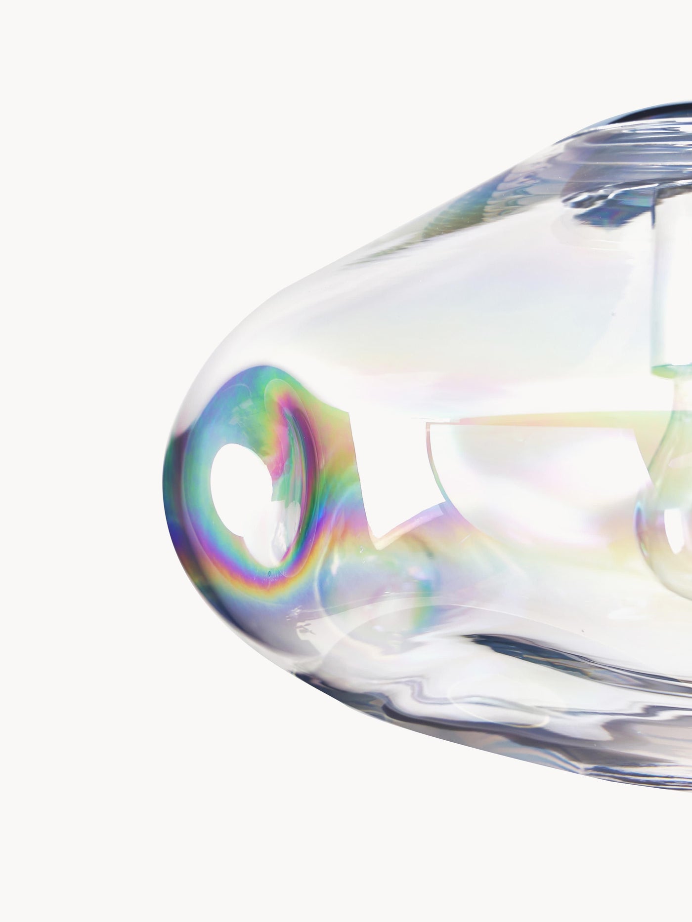 Iridescent Glass Ceiling Lamp Amora