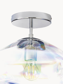 Iridescent Glass Ceiling Lamp Amora