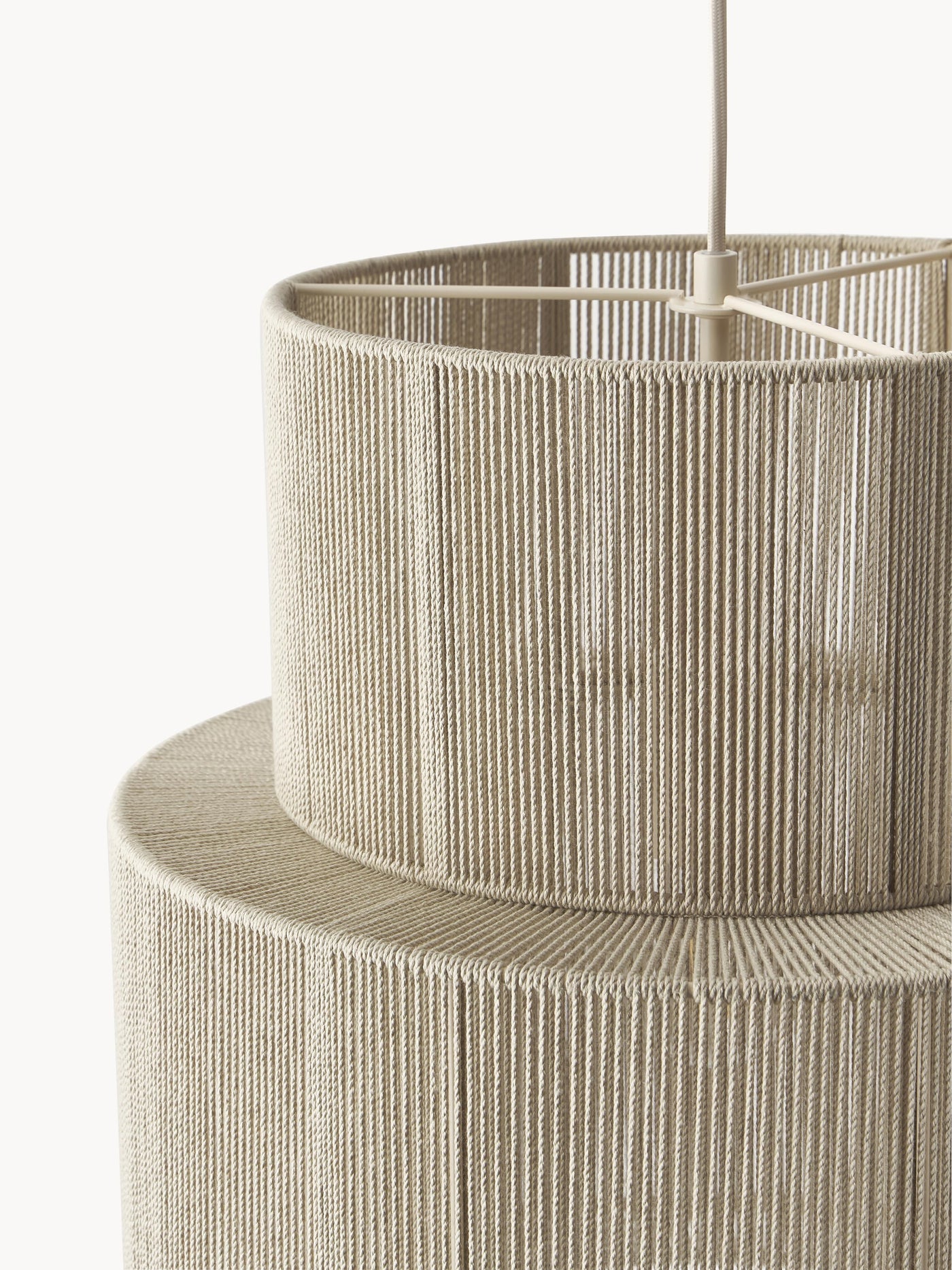 Linen Thread Pendant Light Lace - Beige