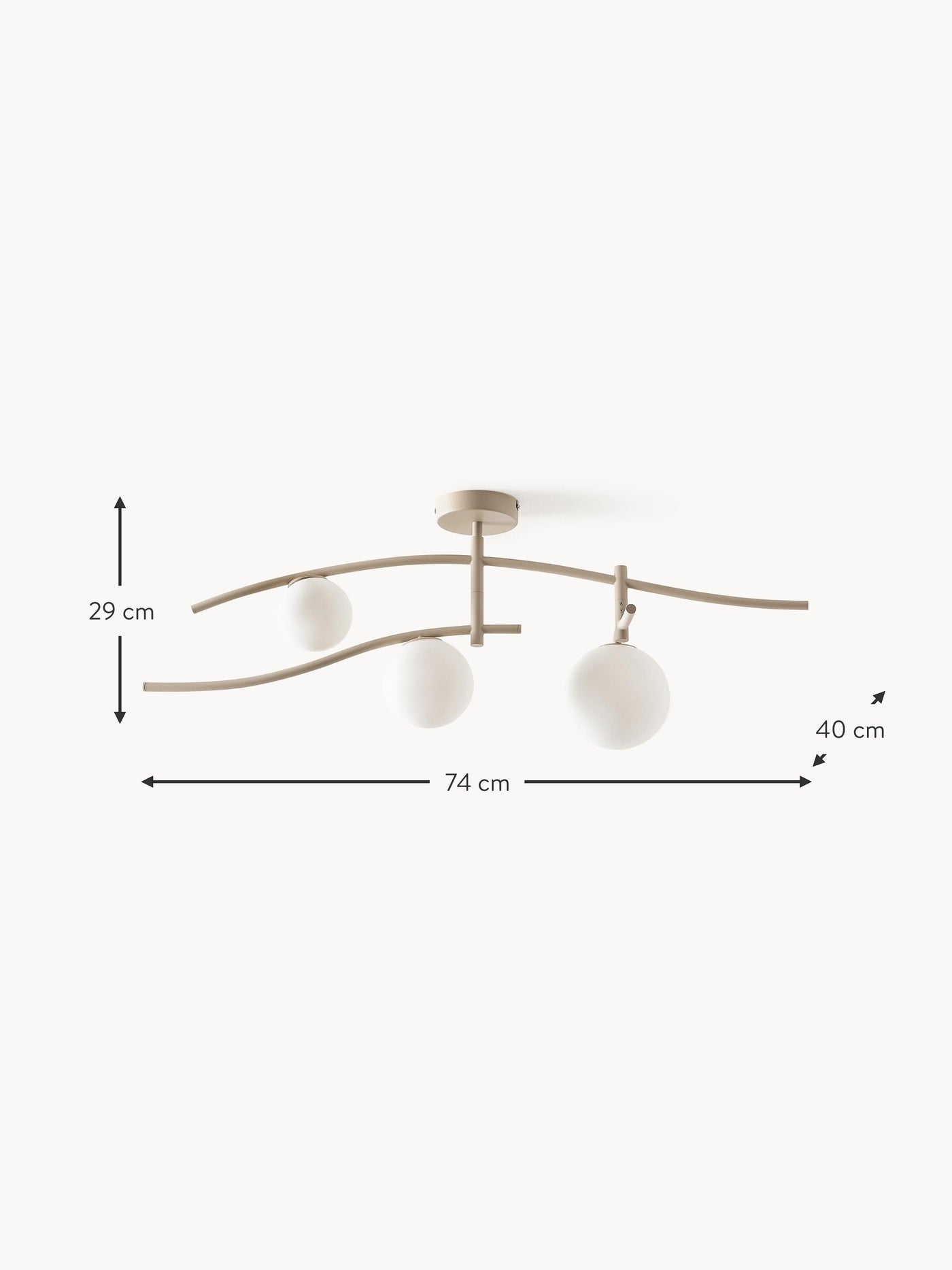 Large Ceiling Lamp Nebo - White