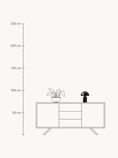Small Portable LED Table Lamp Walter, Dimmable - White, Ø 19 cm
