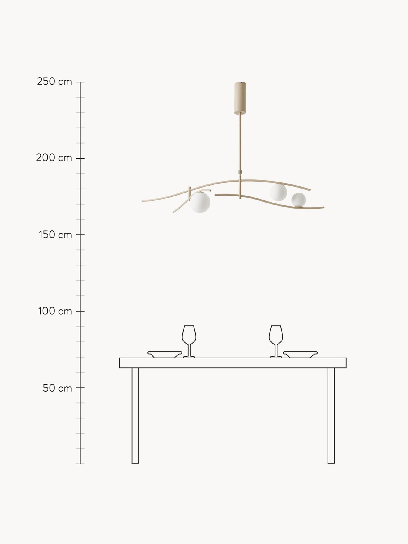 Large Pendant Light Nebo - White