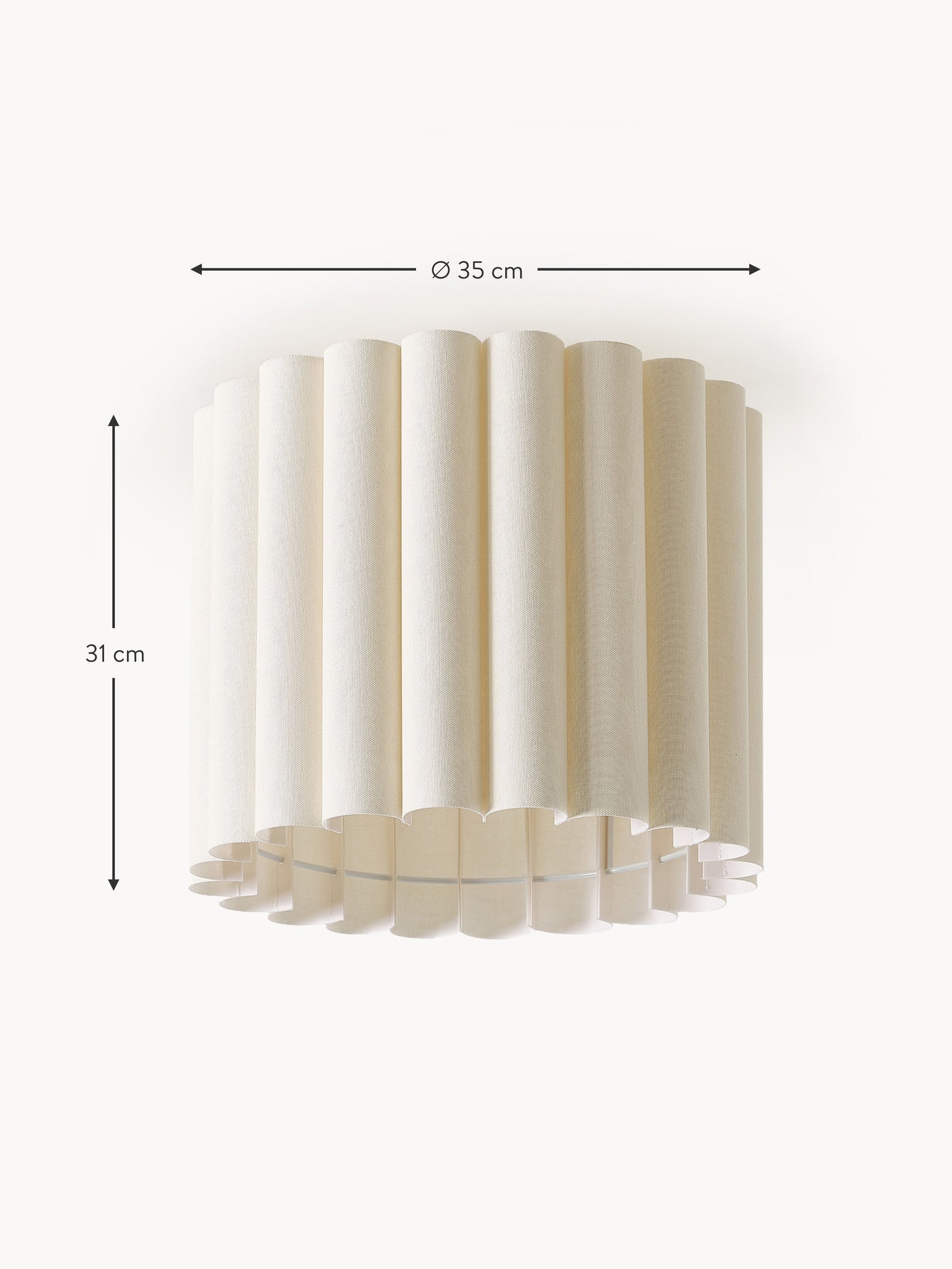 Linen Ceiling Lamp Lucina