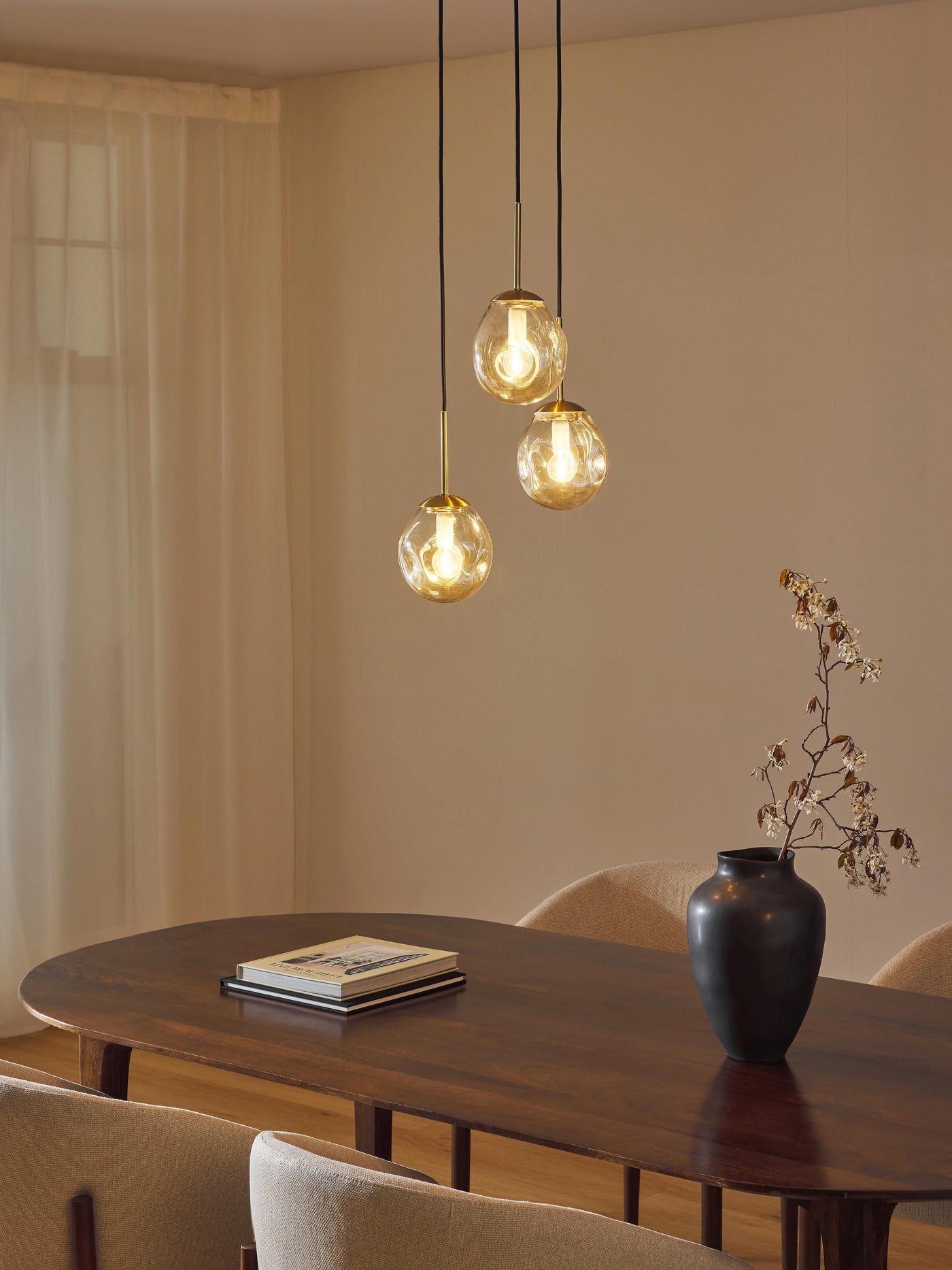 Glass Cluster Pendant Light Amora