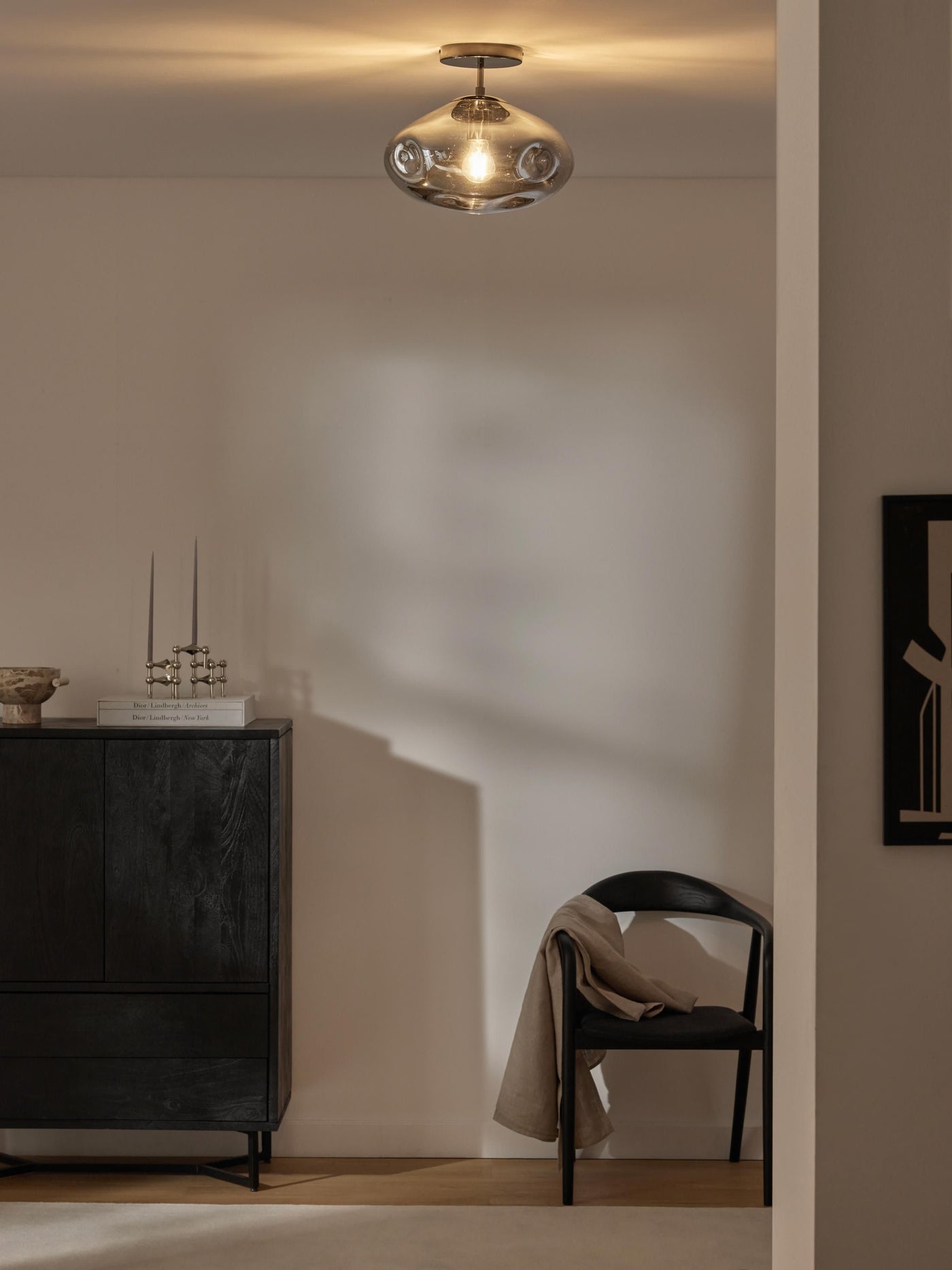Mirror Glass Ceiling Lamp Amora
