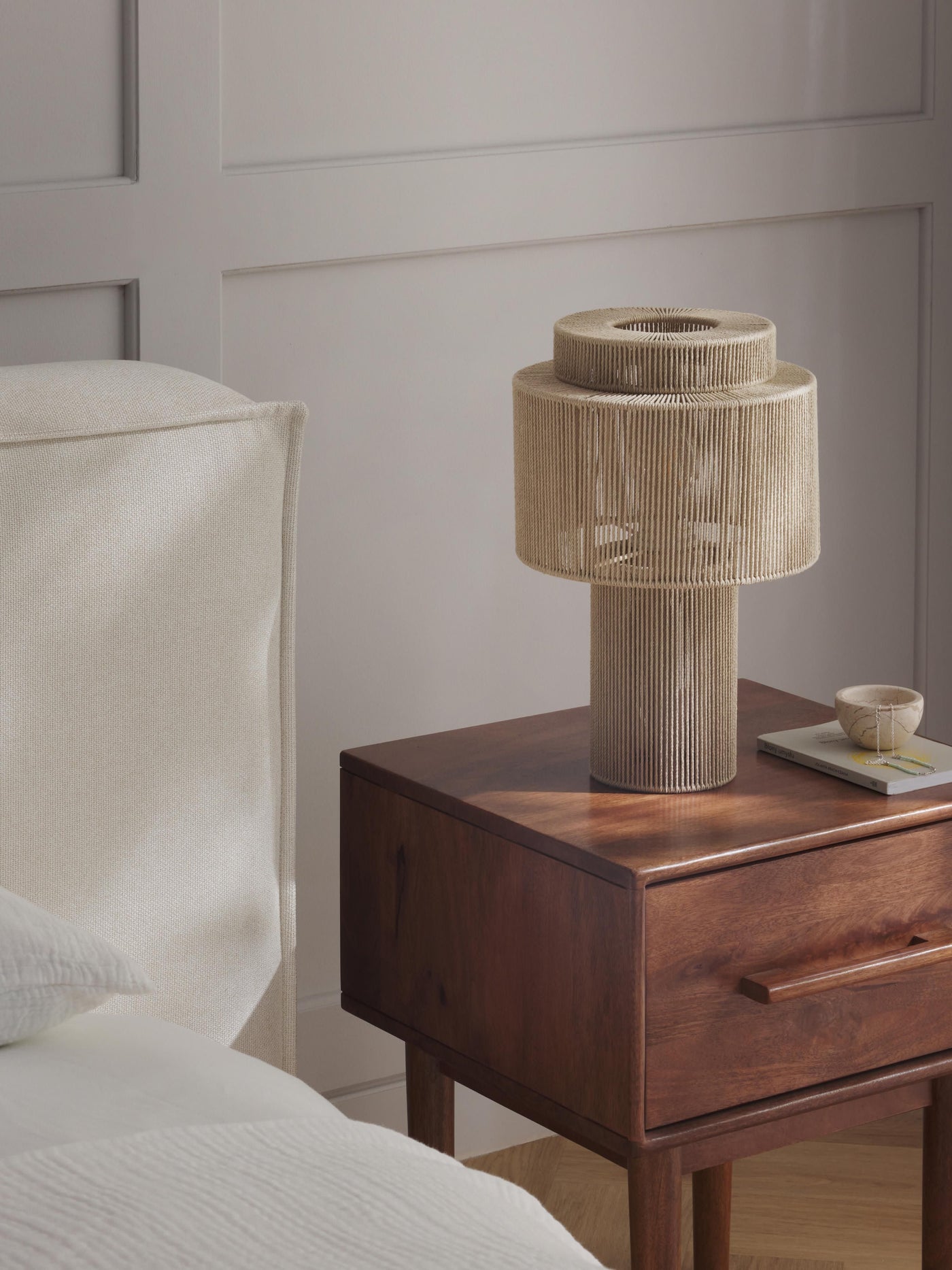 Linen Thread Table Lamp Lace