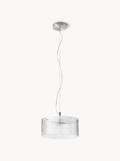 Ribbed Glass Pendant Light Emmi - Transparent