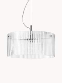 Ribbed Glass Pendant Light Emmi - Transparent