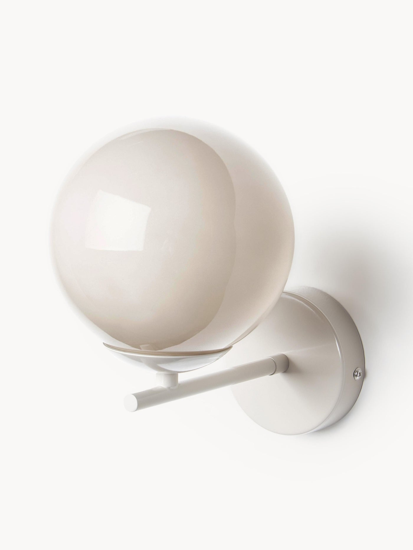 Wall Lamp Atlanta - Transparent Frame, Canopy: Light Beige