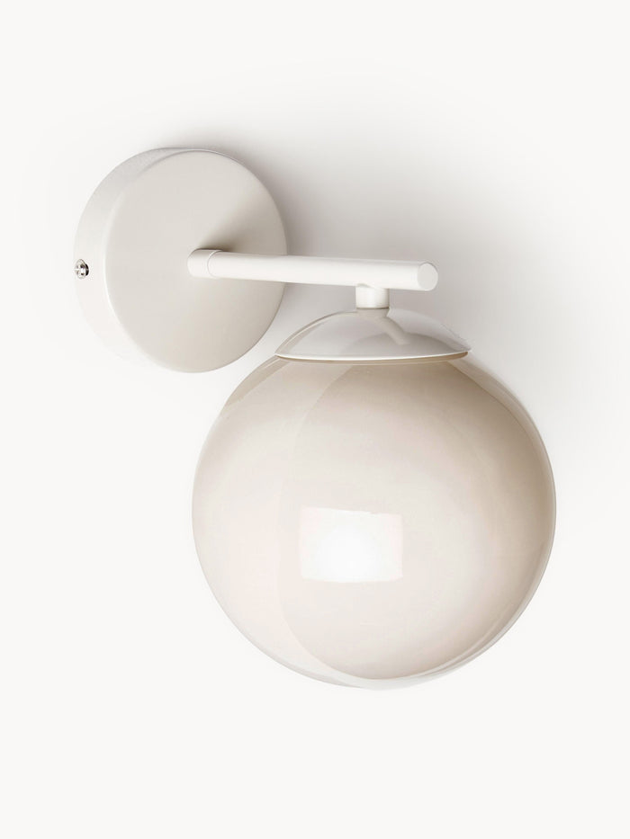 Wall Lamp Atlanta - Transparent Frame, Canopy: Light Beige