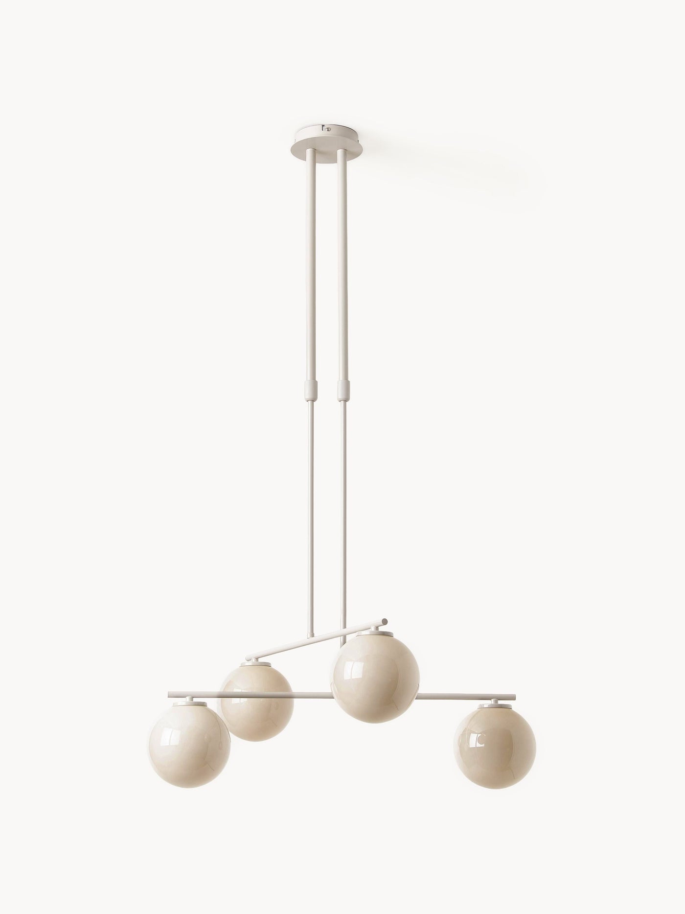 Pendant Light Atlanta - Transparent Frame & Canopy: Light Beige