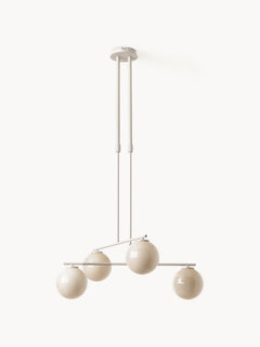 Pendant Light Atlanta - Transparent Frame & Canopy: Light Beige