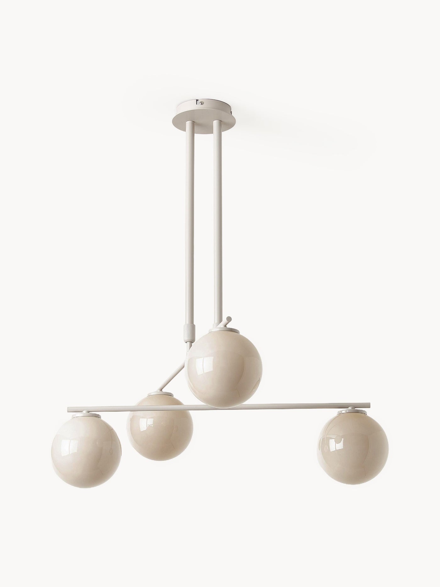 Pendant Light Atlanta - Transparent Frame & Canopy: Light Beige