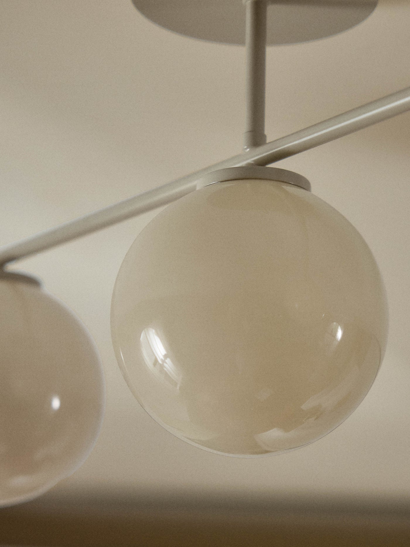 Ceiling Lamp Atlanta - Beige, Transparent Frame, Canopy: Light 