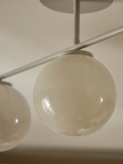 Ceiling Lamp Atlanta - Beige, Transparent Frame, Canopy: Light 