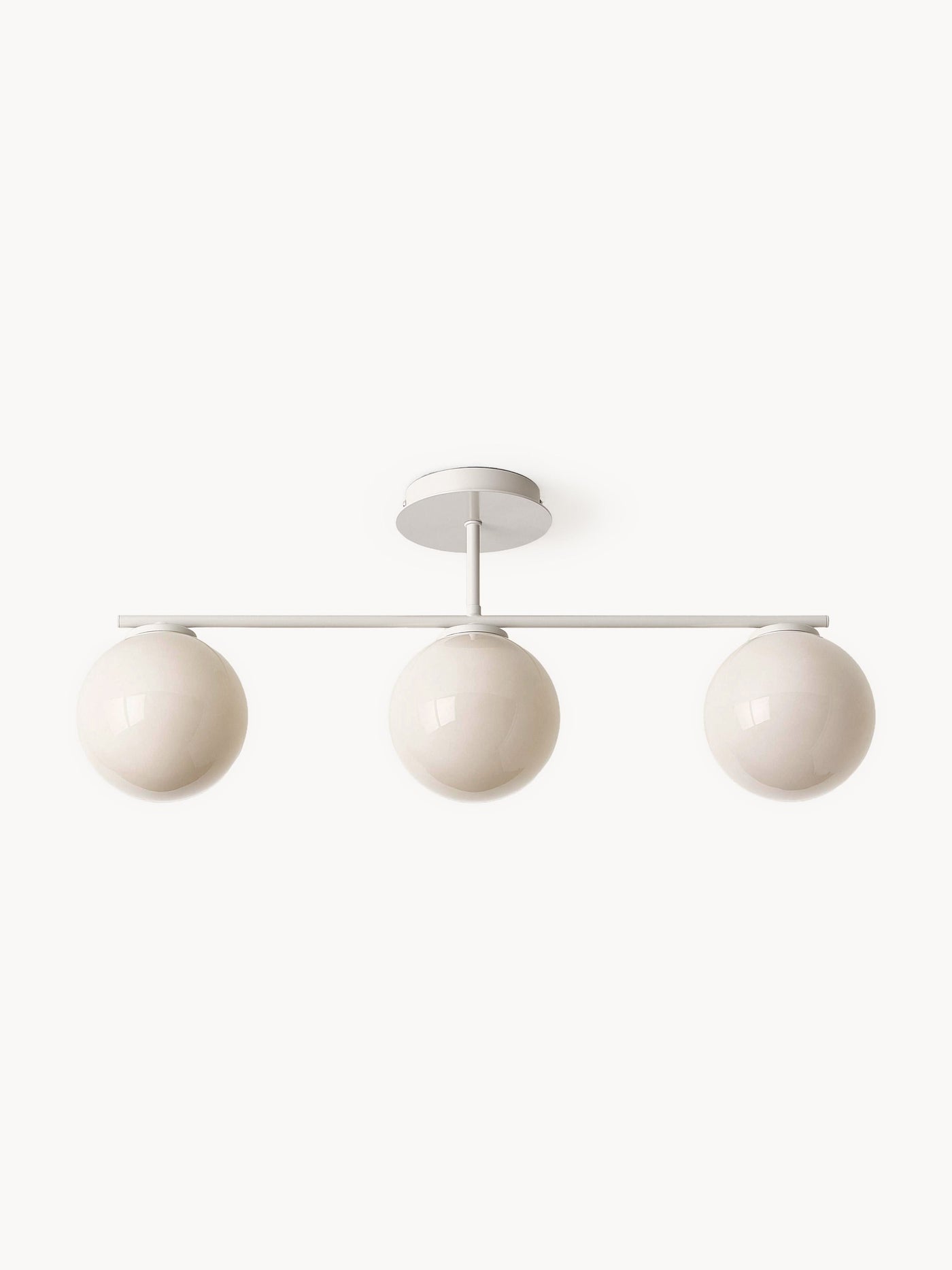 Ceiling Lamp Atlanta - Beige, Transparent Frame, Canopy: Light 
