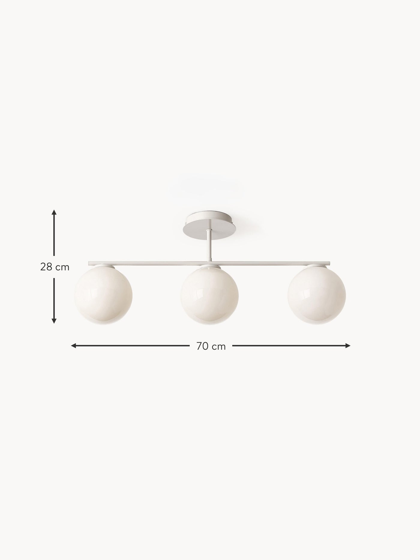 Ceiling Lamp Atlanta - Beige, Transparent Frame, Canopy: Light 