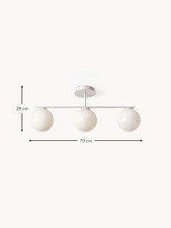 Ceiling Lamp Atlanta - Beige, Transparent Frame, Canopy: Light 