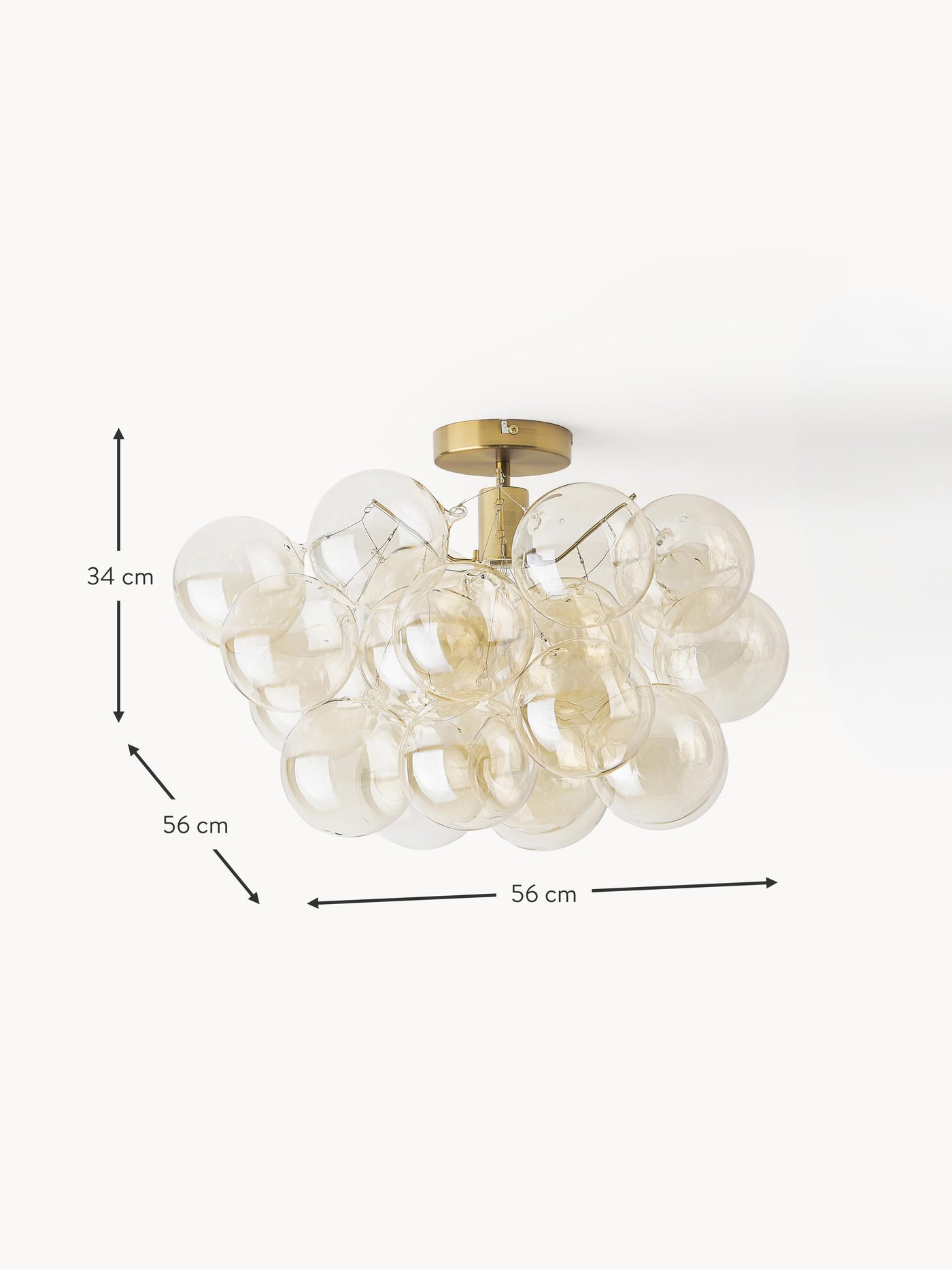Glass Design Ceiling Lamp Bubbles - Transparent Canopy