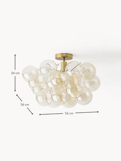Glass Design Ceiling Lamp Bubbles - Transparent Canopy