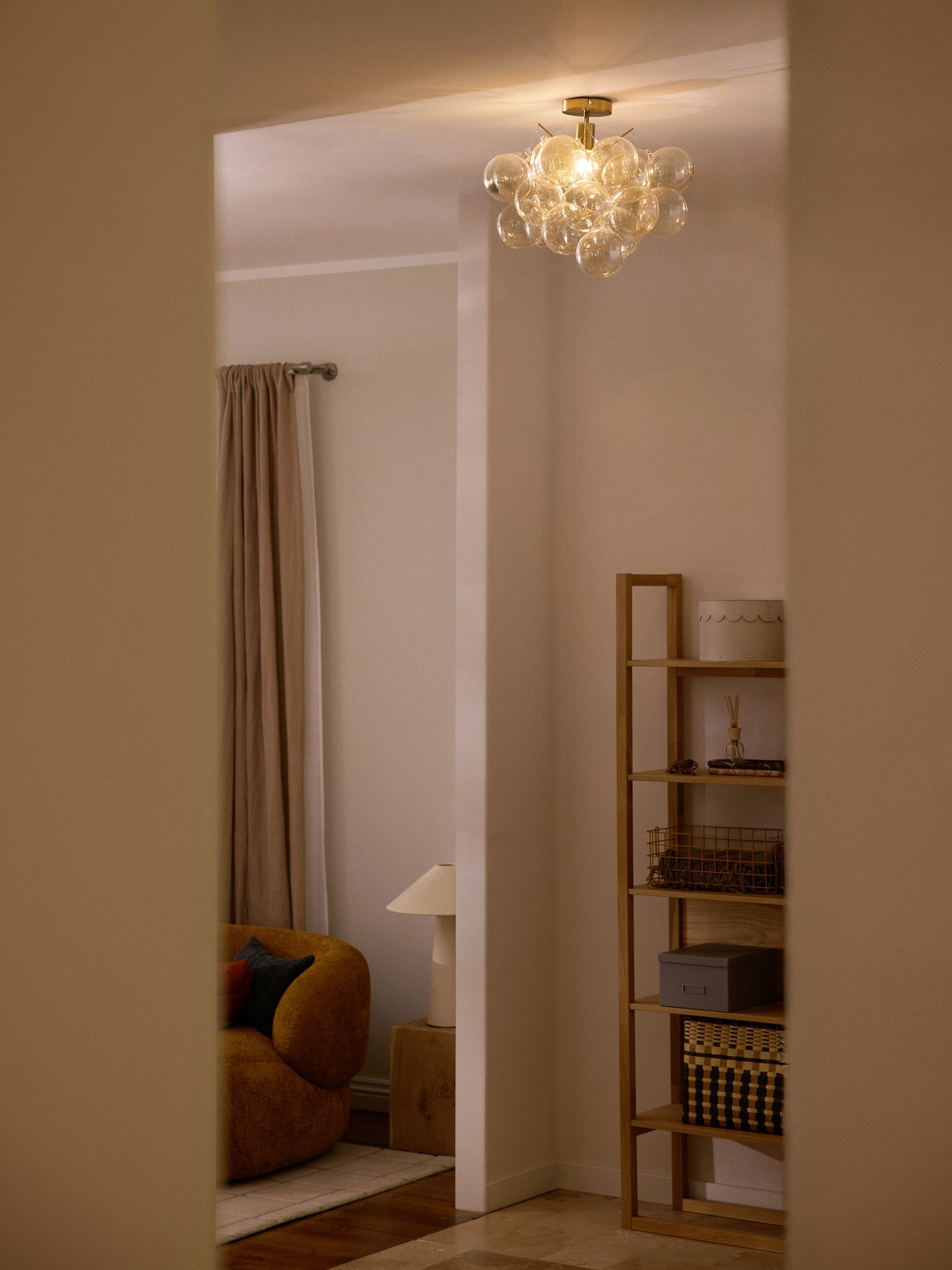 Glass Design Ceiling Lamp Bubbles - Transparent Canopy