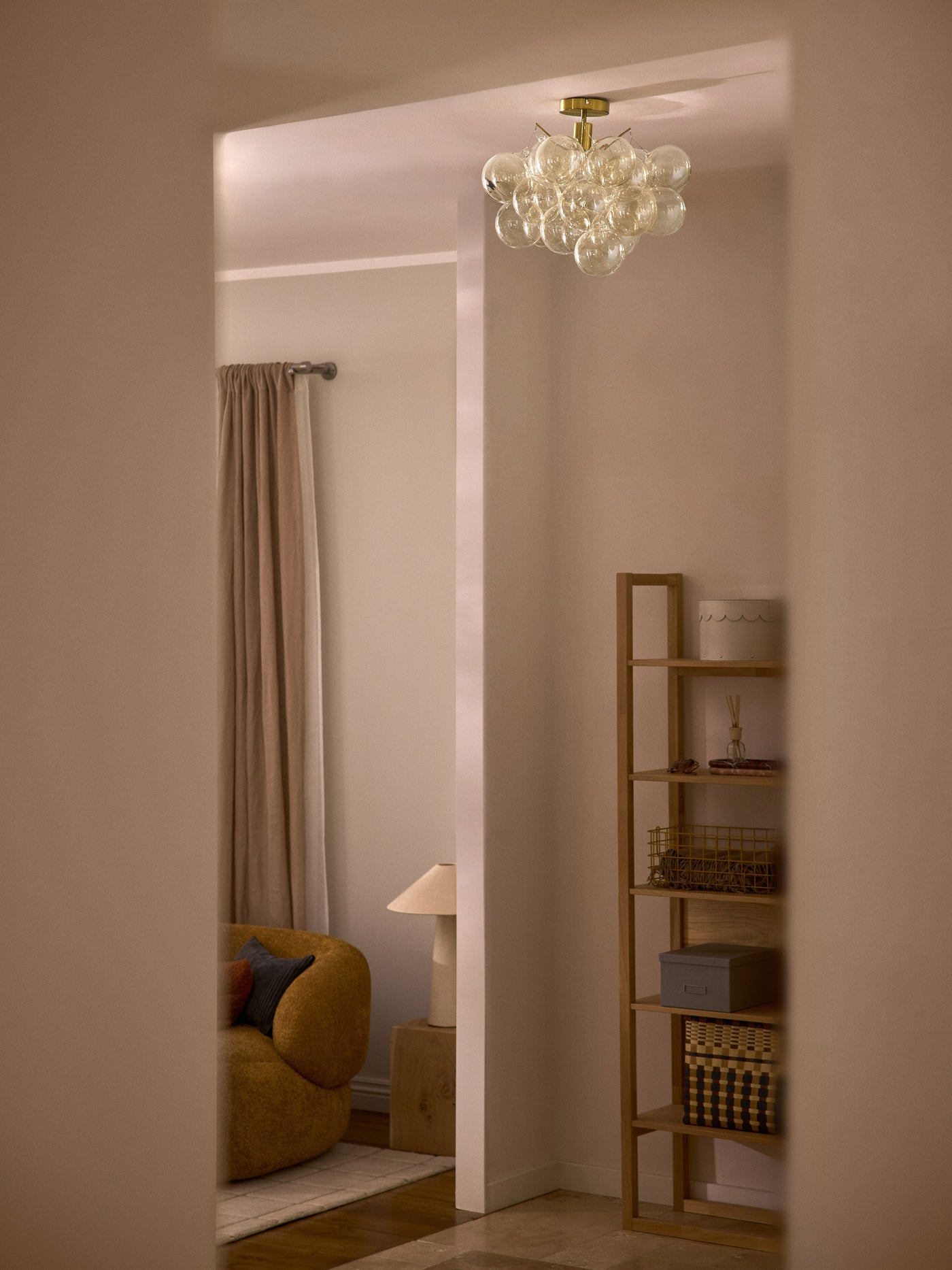 Glass Design Ceiling Lamp Bubbles - Transparent Canopy