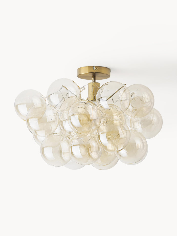 Glass Design Ceiling Lamp Bubbles - Transparent Canopy
